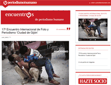 Tablet Screenshot of encuentros.periodismohumano.com