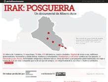 Tablet Screenshot of irak-posguerra.periodismohumano.com